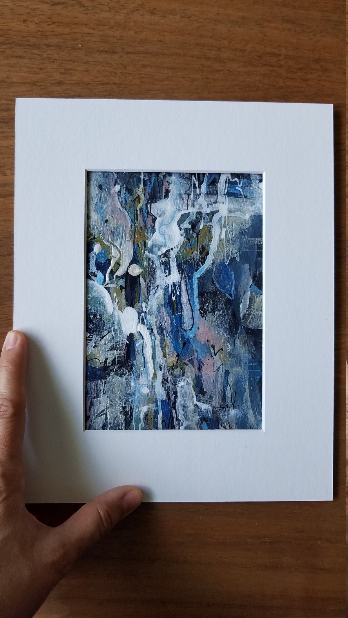 Blue Ice abstract art