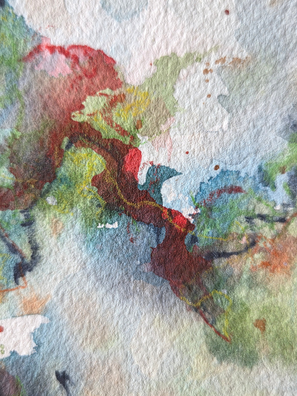 Controlled Burn - watercolor
