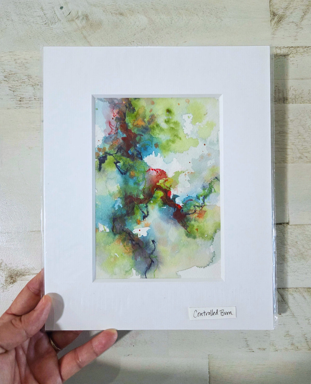 Controlled Burn - watercolor