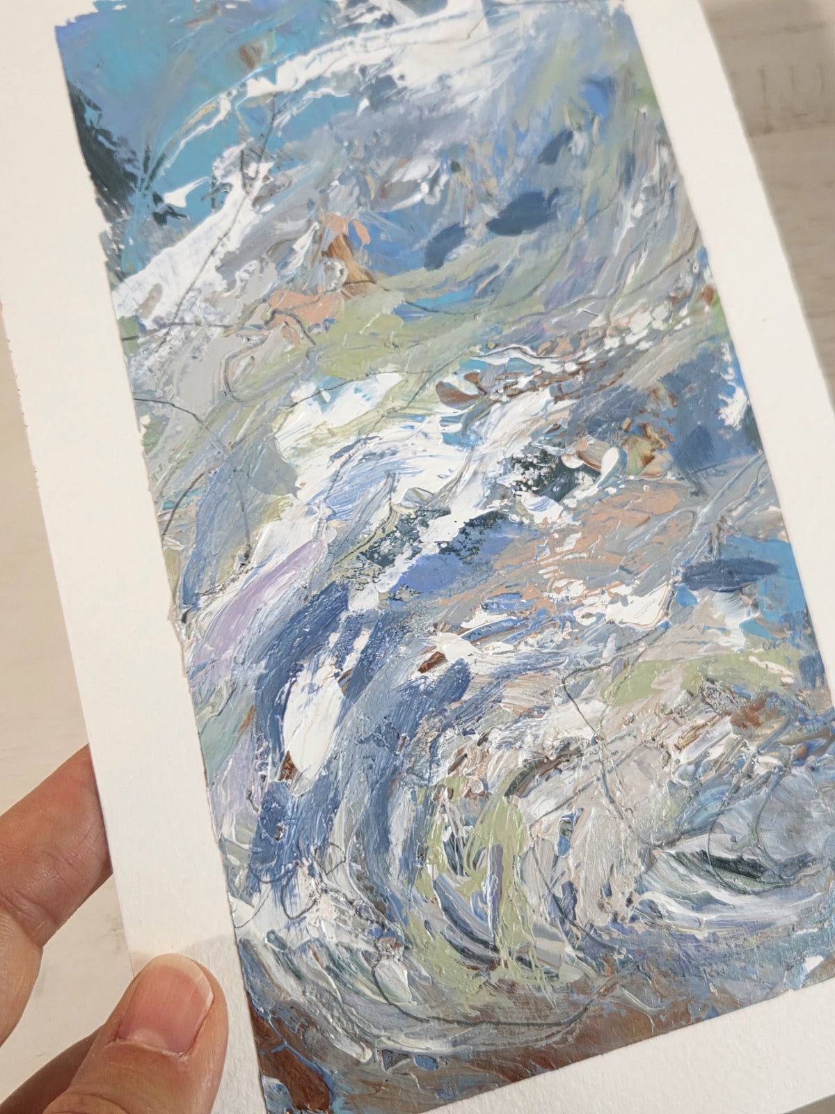 Textured Wave - on paper