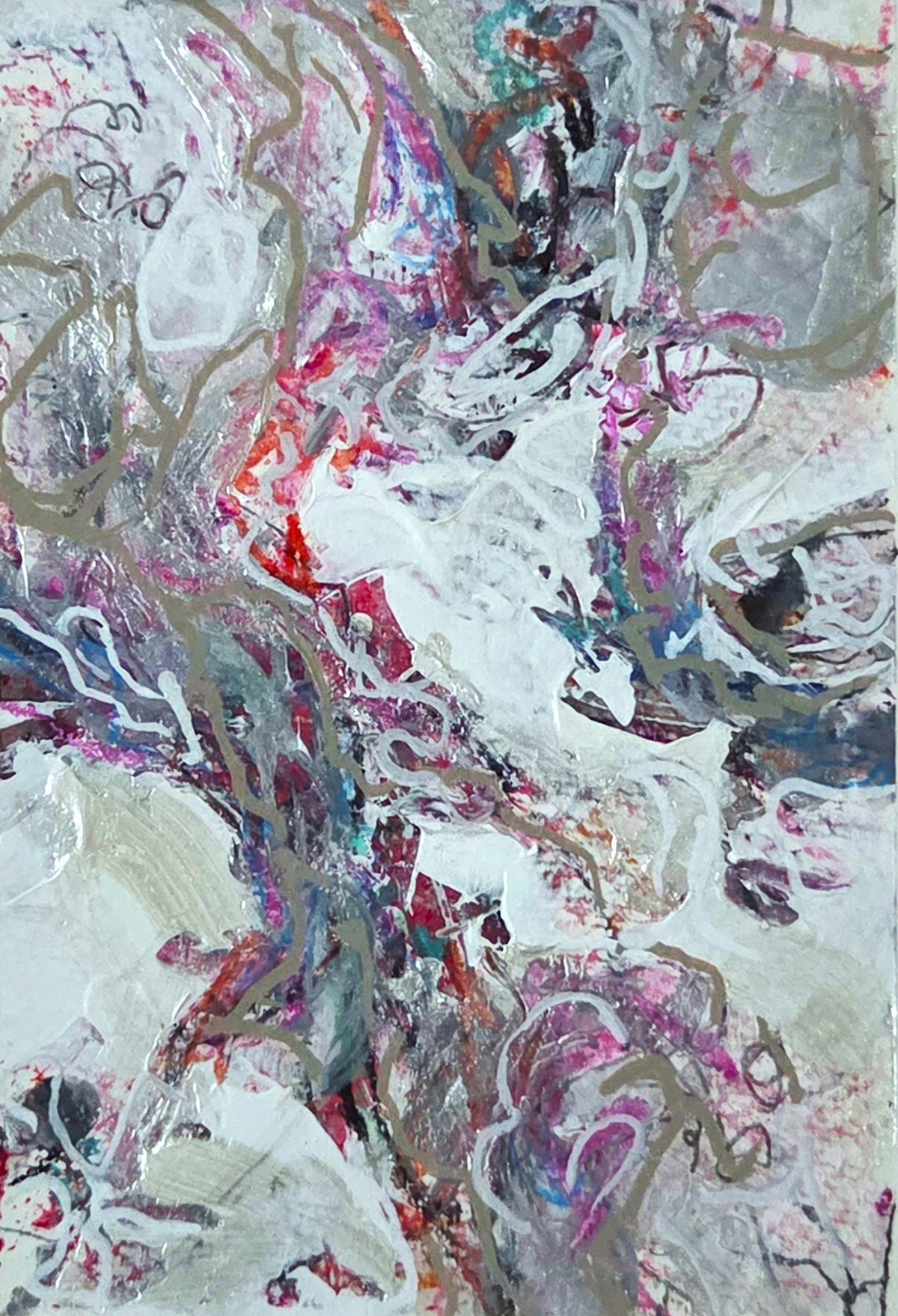 No Strings Attached - mixed media