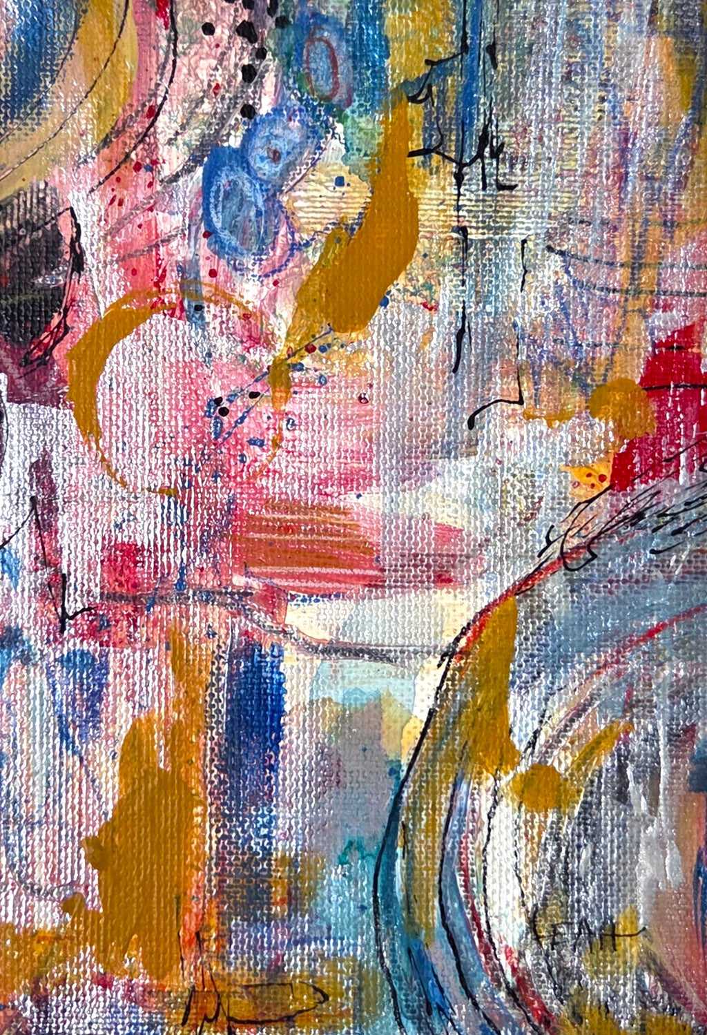 Tie Dyed 2 - mixed media
