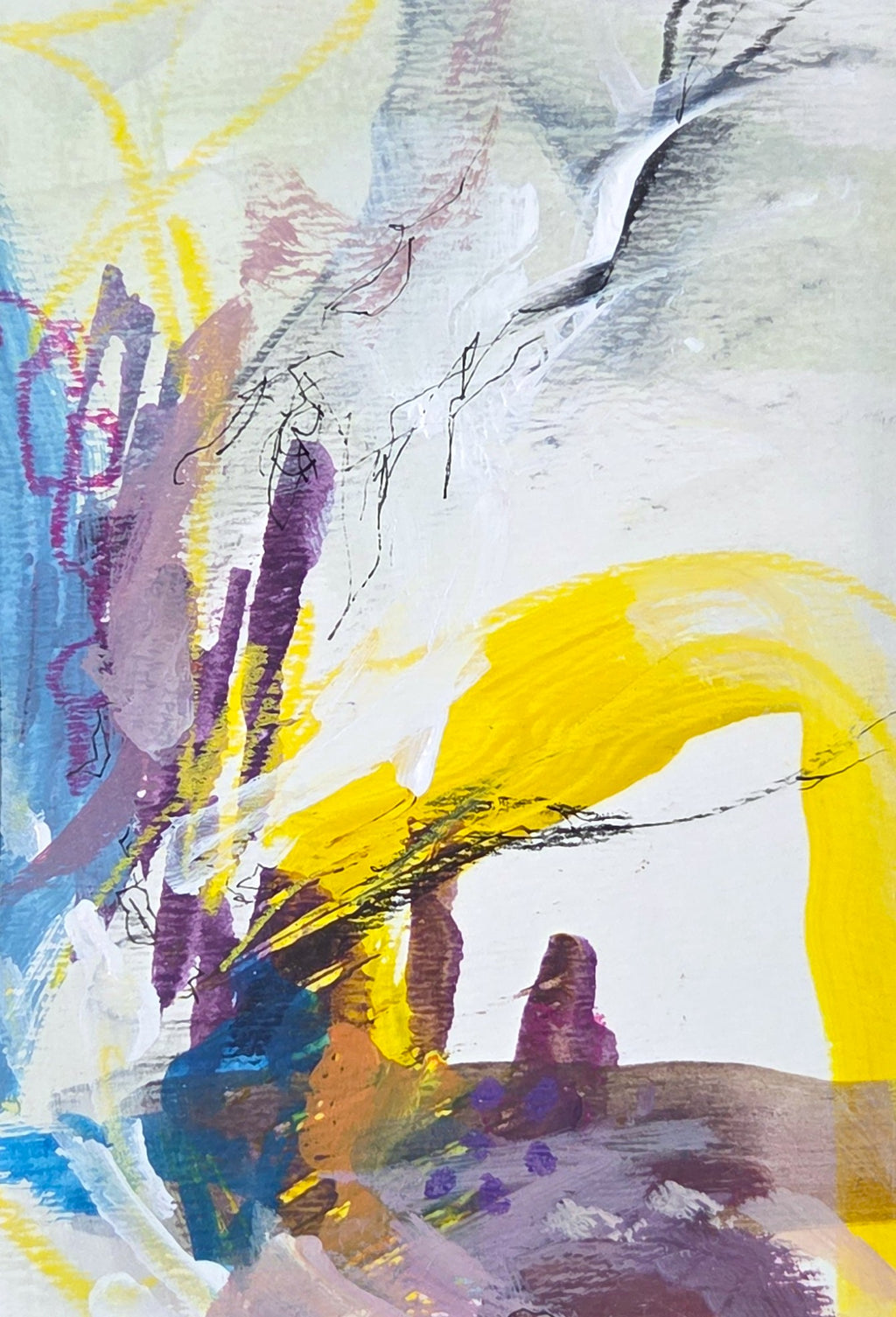 Overcome the Hurdles - mixed media