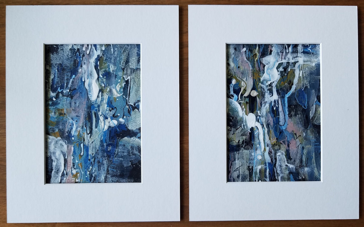 Blue Ice abstract art