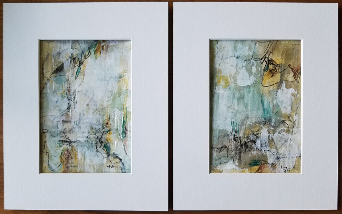 Gems - mixed media abstract