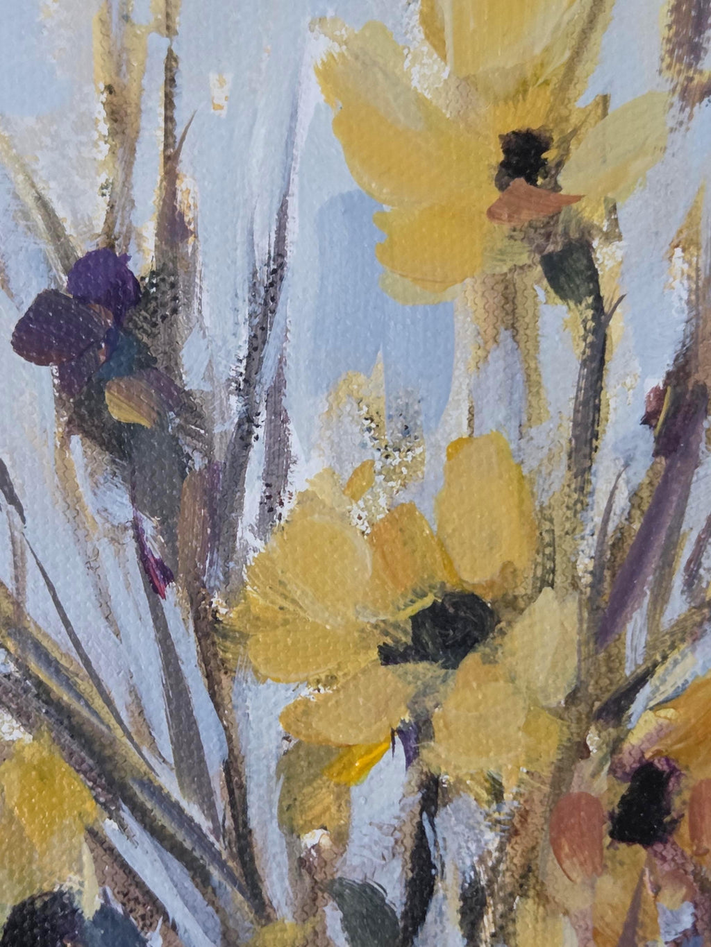 Street Flowers - 8x10 acrylic