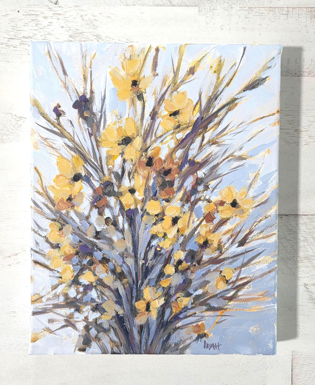Street Flowers - 8x10 acrylic