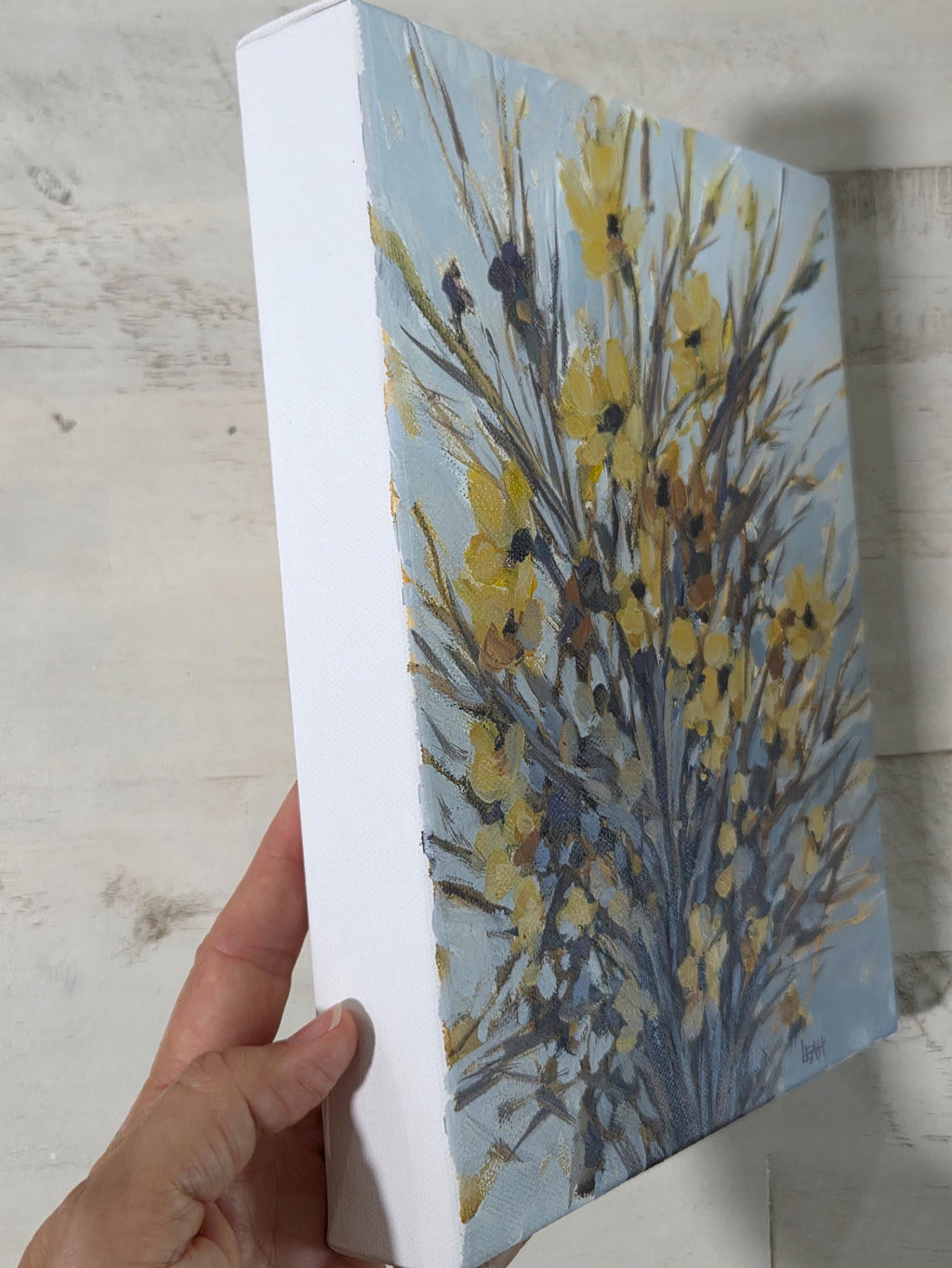 Street Flowers - 8x10 acrylic