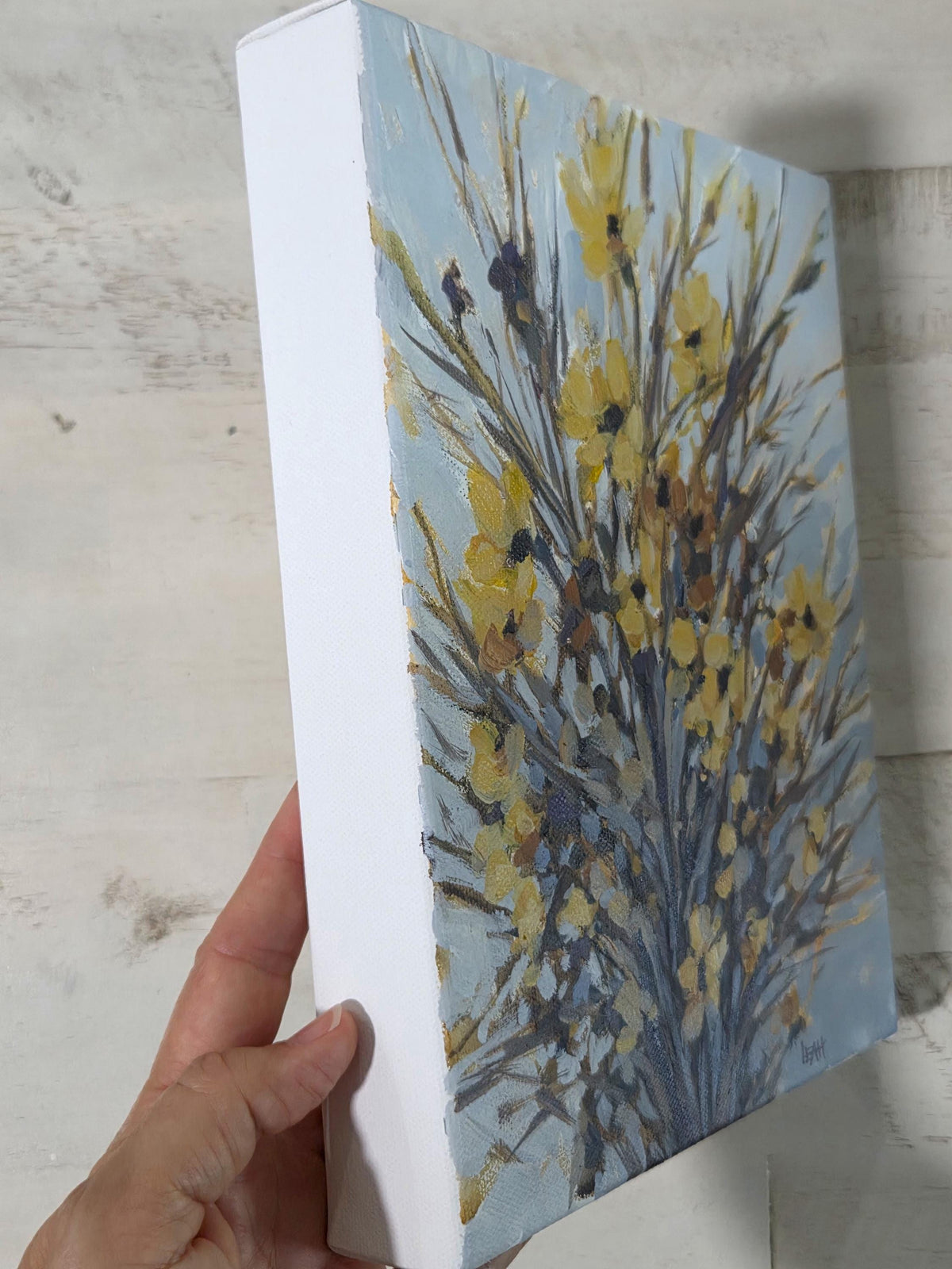 Street Flowers - 8x10 acrylic