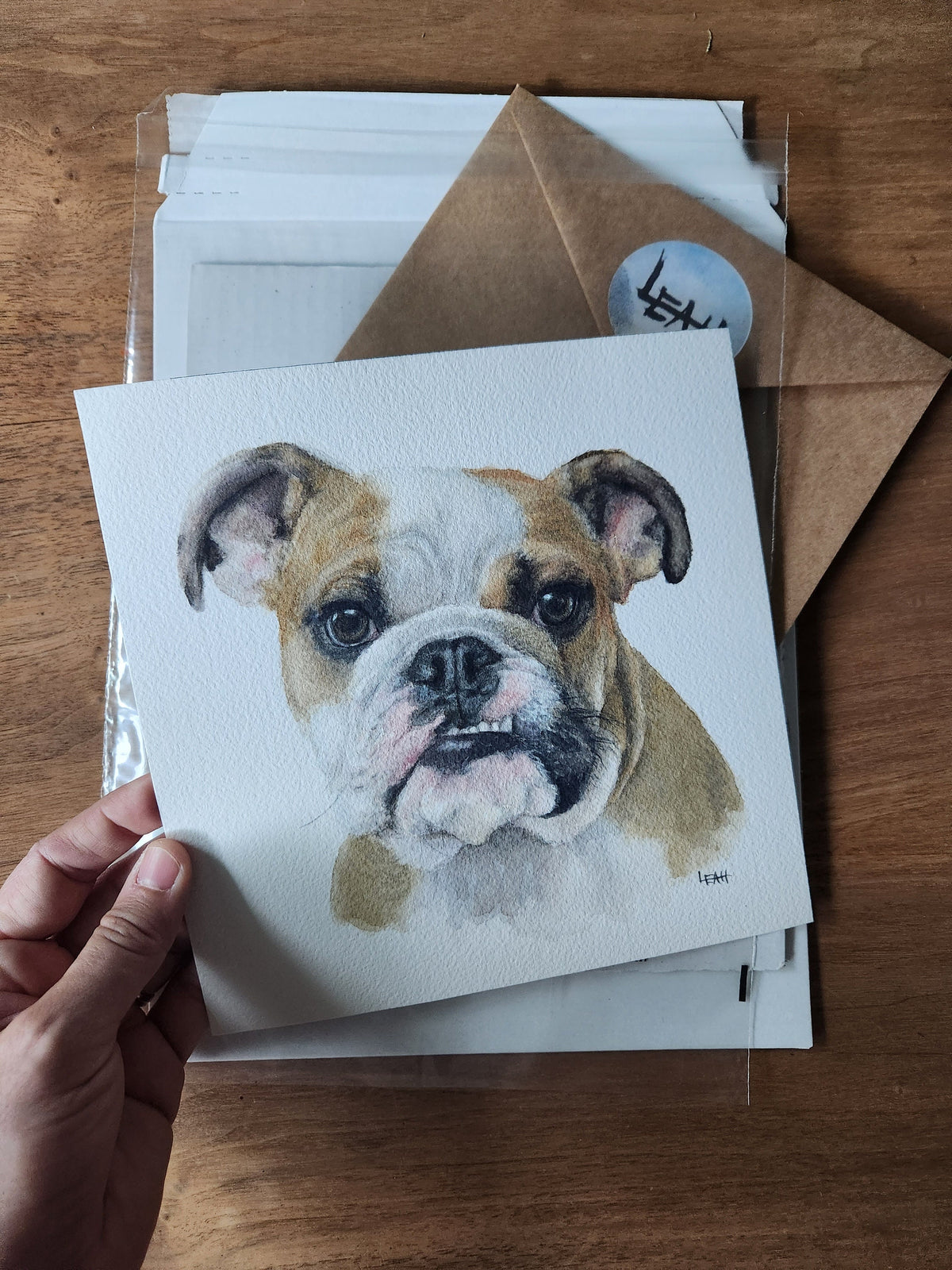 Medium SINGLE Pet Portrait, custom (8x8 or 8x10)