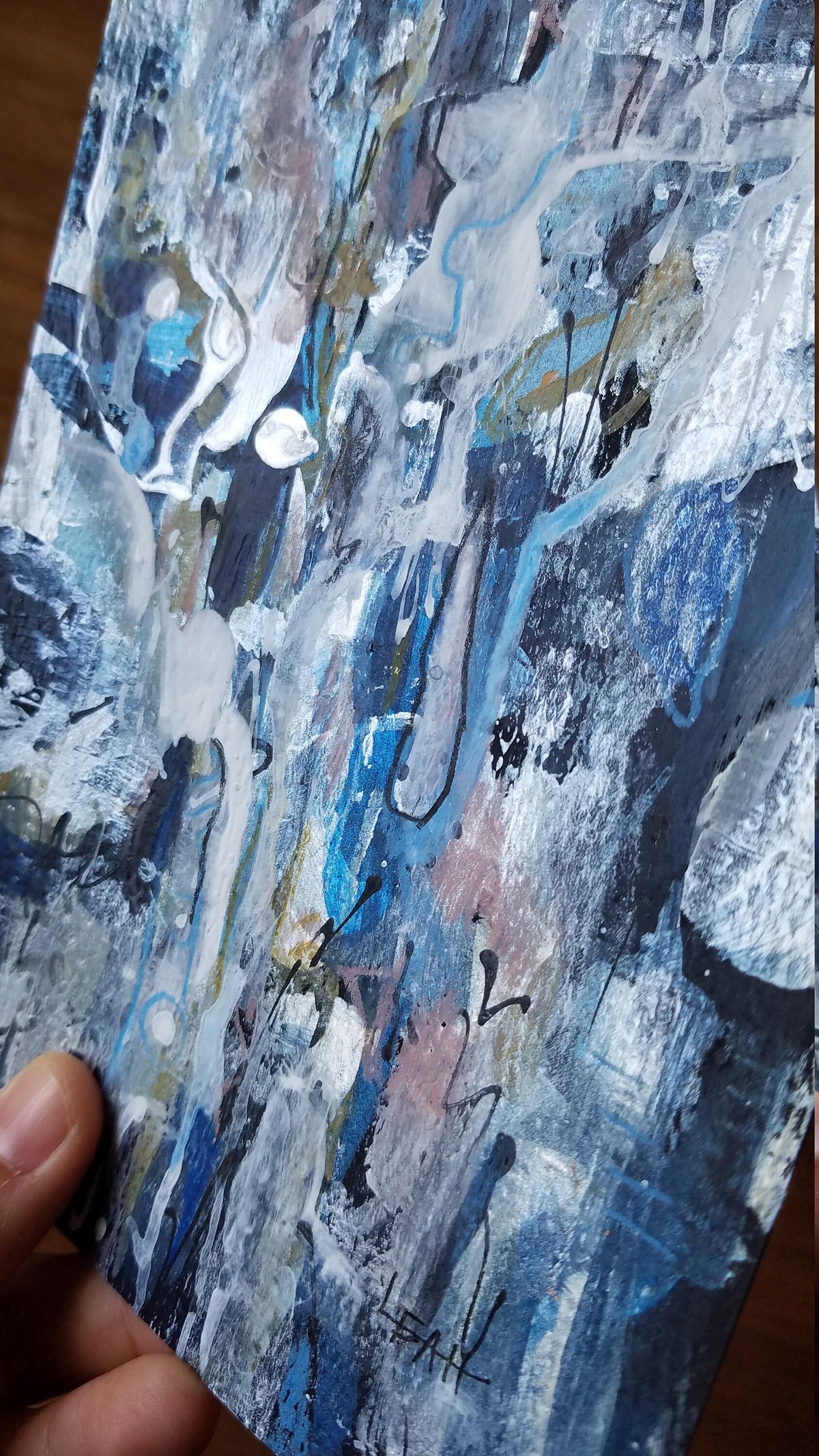 Blue Ice abstract art
