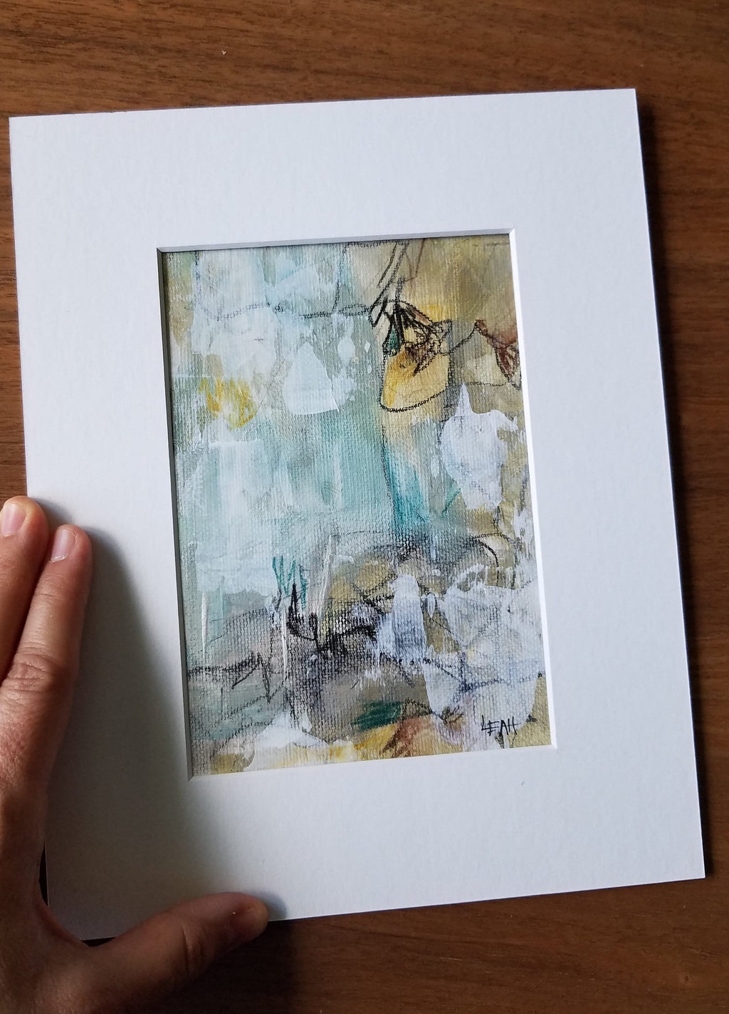 Gems - mixed media abstract