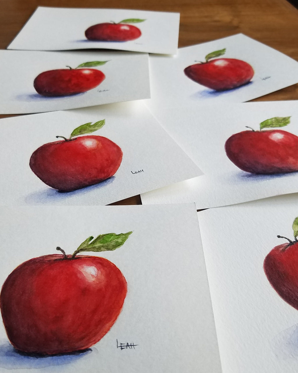 Red Apple - Watercolor