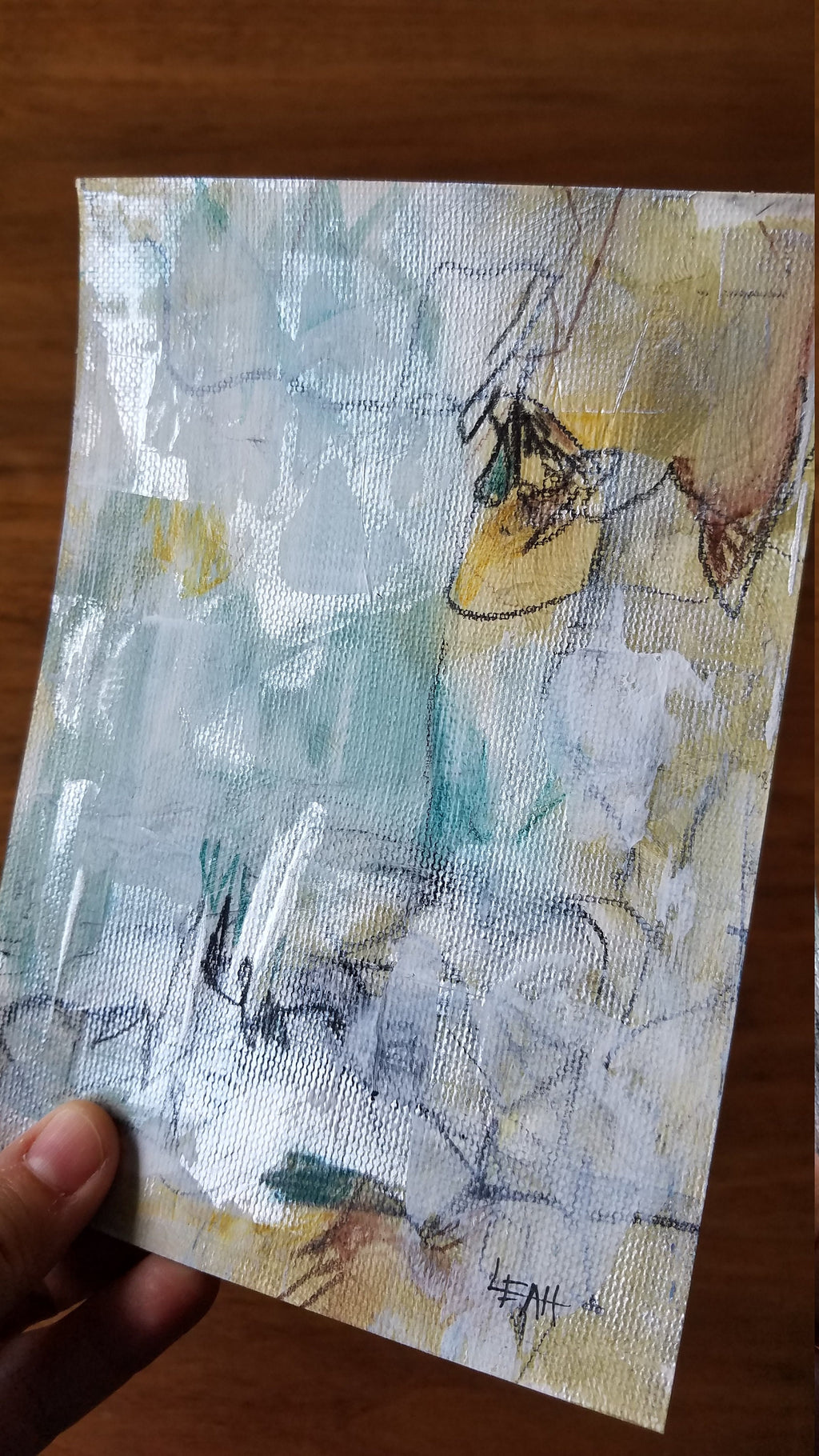 Gems - mixed media abstract