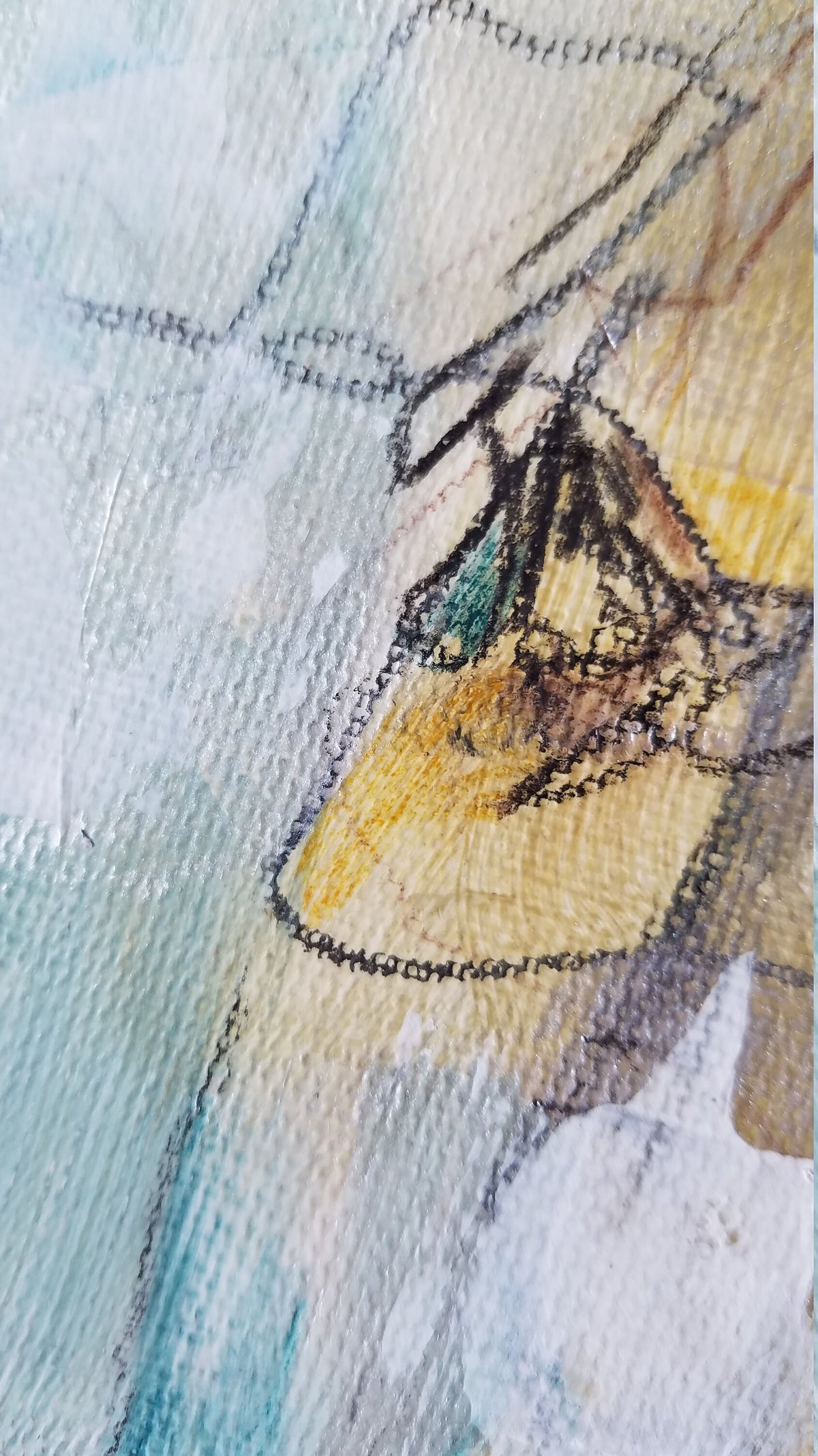 Gems - mixed media abstract