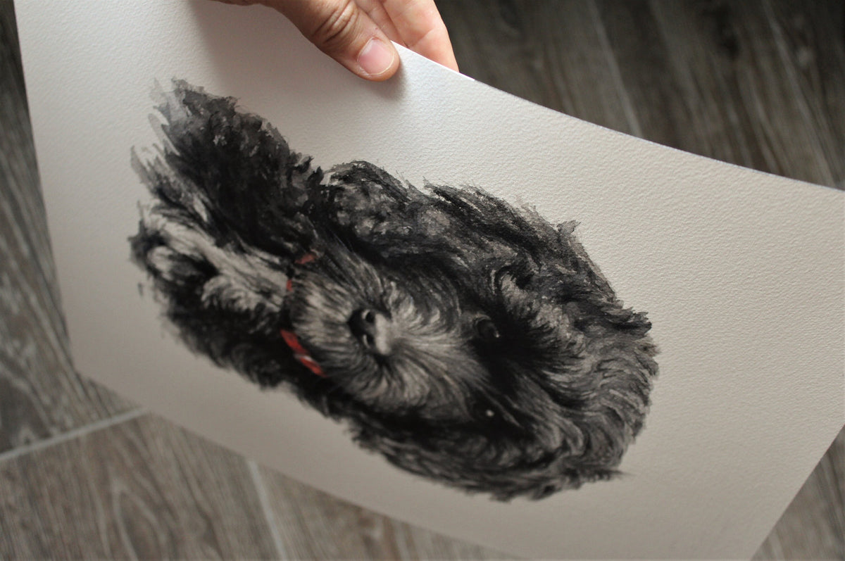 Large Watercolor Pet Portrait. Custom Artwork (11x14)